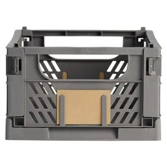 DAY Opbevaringskasse foldbar 33x24,5x15 cm dark grey - DIVERSE
