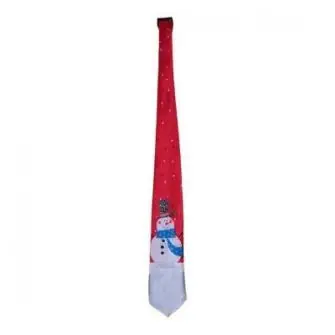 DET GAMLE APOTEK Juleslips med snemand - rød - ØVRIGE