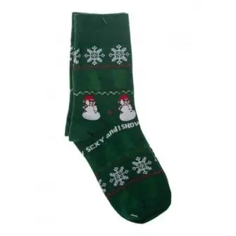 DET GAMLE APOTEK Julestrømper med julemand 42-46 - grøn - ØVRIGE