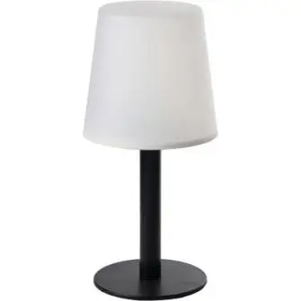 CONZEPT Solcelle bordlampe 15 x 31 cm sort fod - HAVELAMPER