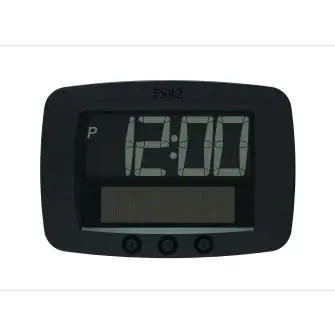 PARK SOLAR Digital parkeringsur - sort - P-SKIVE