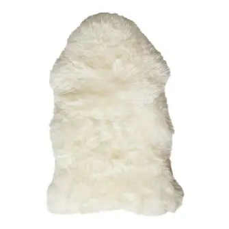 DACORE Lammeskind new zealand 85 x 55 cm - hvid - TEKSTIL