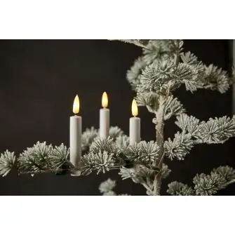 DACORE Kunstig stearinlys passer til Georg Jensen lysholder - 10 stk - LYS & LYSKÆDER