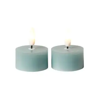 DACORE Fyrfadslys 2 stk Ø 4,3 cm - sea - LYS & LYSKÆDER