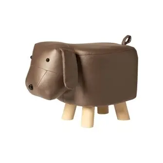 DACORE Skammel m/træben - brun hund - DIVERSE