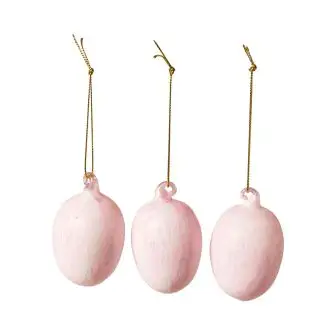 DACORE Påskeæg med marmoreffekt 3 stk - rosa - GAVEARTIKLER