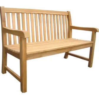TEAK Havebænk boston - 2 pers / 120 cm - HAVEMØBLER I TEAK / ALU