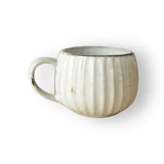 DACORE Stribet krus 360 ml - sand - STEL