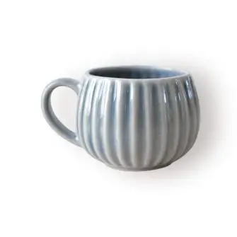 DACORE Stribet krus 360 ml - lysblå - STEL