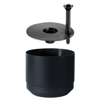 PAULINA Selvvandingspotte Ø17 cm - sort - BOLIG & FRITID
