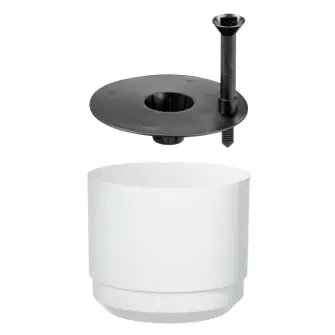 PAULINA Selvvandingspotte Ø20 cm - hvid - BOLIG & FRITID