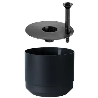 PAULINA Selvvandingspotte Ø20 cm - sort - BOLIG & FRITID