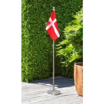 Flagstang med dannebrog - 108-192 cm - PYNT & FIGURER