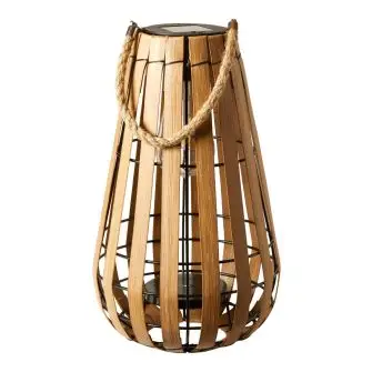 DACORE Solar lanterne m/pære 33 cm - natur - HAVEN