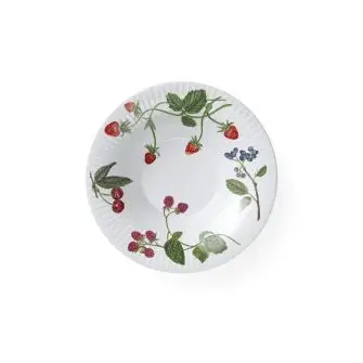 KÄHLER Hammershøi summer dyb tallerken Ø21 cm - sommerbær - KÄHLER