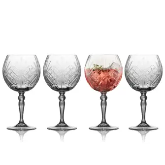 LYNGBY Melodia krystal gin & tonic 65 cl. - 4 stk - GLAS