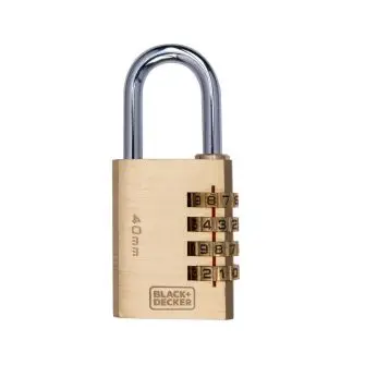 BLACK & DECKER Hængelås med kode 40 mm - BOLIG & FRITID