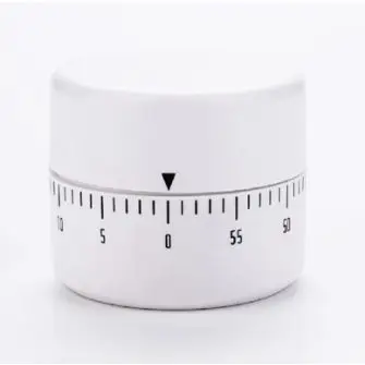 DAILY Minutur mekanisk - hvid - KØKKENREDSKABER