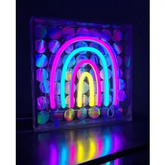CONZEPT Neonskilt med motiv - regnbue - BOLIG & FRITID