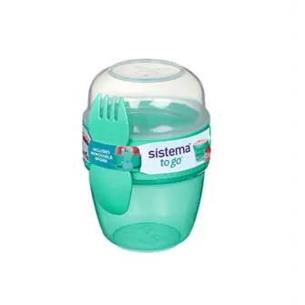 SISTEMA Snack boks capsule to go - teal - OPBEVARING