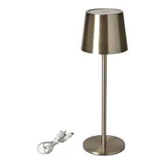 DACORE Bordlampe med touch genopladelig - stål - BOLIG & FRITID