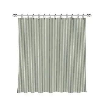 DACORE Badeforhæng incl. ringe 180x200 cm - grøn stribet - BADEVÆRELSE