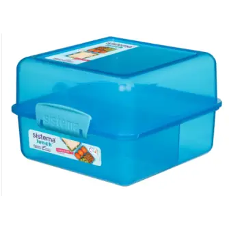 SISTEMA Madkasse lunch cube 1,4 liter - blå - MADKASSER & DRIKKEDUNKE