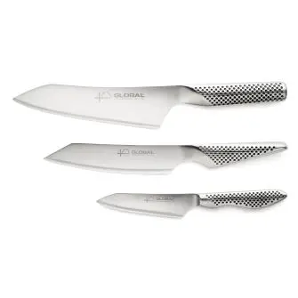 GLOBAL 40 års jubilæums knivsæt 3 dele - G-4, GS-58 & GS-110 - GLOBAL