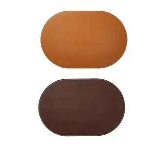 DACORE Dækkeserviet oval 30x45 cm - mørkebrun/cognac - DUGE & DÆKKESERVIETTER