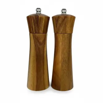 CONZEPT Kværnsæt keramisk 16,8 cm - akacietræ - SALT OG PEBER