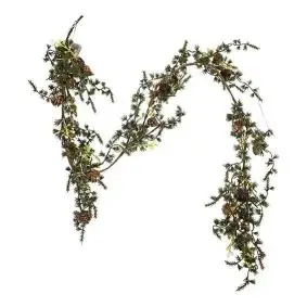 DET GAMLE APOTEK Gren med 20 LED med timer - 150 cm - 