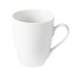 AIDA Groovy porcelæn krus 30 cl - hvid - 