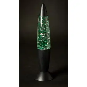 DACORE Glitterlampe til batteri - mat sort - 