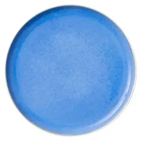 STUDIO ROUND North frokosttallerken 21 cm - mat hvid/blank blå - 