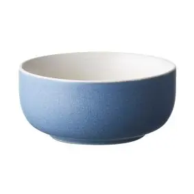 STUDIO ROUND North skål 11 cm - mat blå/blank hvid - 