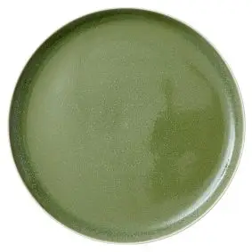 STUDIO ROUND North middagstallerken 27 cm - mat hvid/blank grøn - 