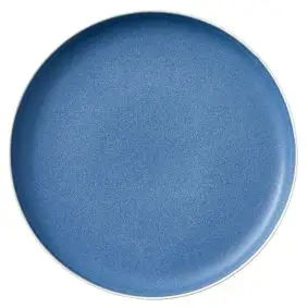 STUDIO ROUND North frokosttallerken 21 cm - mat hvid/mat blå - 