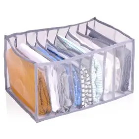 ALPINA Tøjopbevaring med 9 rum - 36x25x20 cm - 