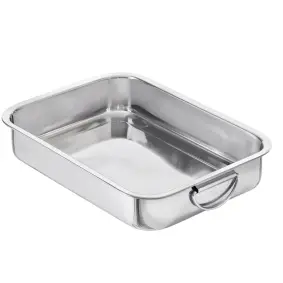 GASTROMAX Bradepande 37,5 x 27,5 cm - stål - 