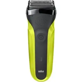 BRAUN Shaver serie 3 300 clean & close - sort/lime - 