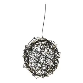 DACORE LED kugle i metal Ø25 cm - sort - 