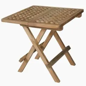 TEAK Ristklapbord 50 x 50 cm -