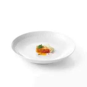 AIDA Relief dyb tallerken 22 cm 4 stk - hvid -