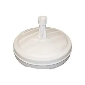 EDA Parasolfod rund plast 13 liter - hvid - 