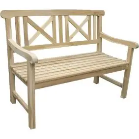TEAK Havebænk - 2 pers/120 cm - 