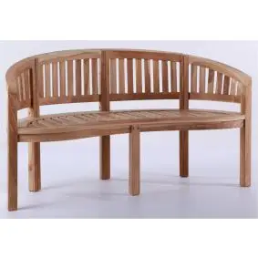 TEAK Bananbænk 3 pers/150 cm - 