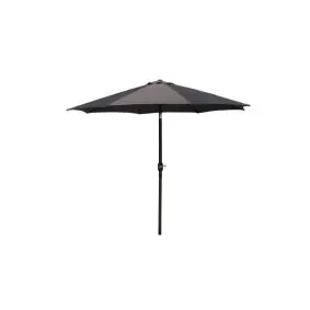 HOFFMANN Alu parasol sevilla Ø3m m/tilt - grå -