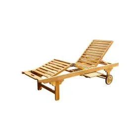 TEAK Luksus solvogn m/hjul "boston" - 
