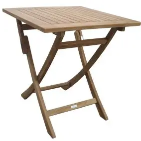TEAK Luksus cafébord 70 x 70 cm "boston" -