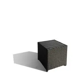 Sidebord 40 x 40 cm sort - 